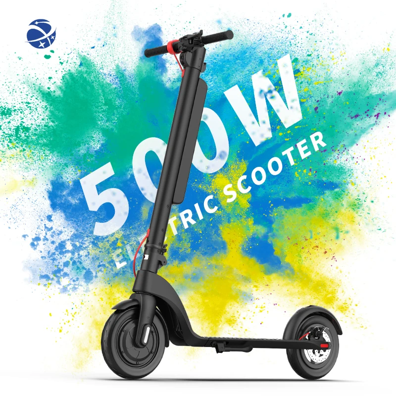 

YYHC Drop Shipping 10 Inch 350w 500W Motor 60KM X8 E scooter Removable Lithium Battery Electronic Scooter Europe