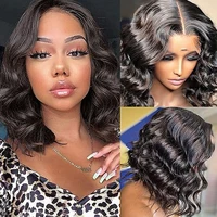 Perruque Lace Front Wig Body Wave Brésilienne Naturelle, Cheveux Humains, 4x4, 13x4, Pre-Plucked, pour Femme 2