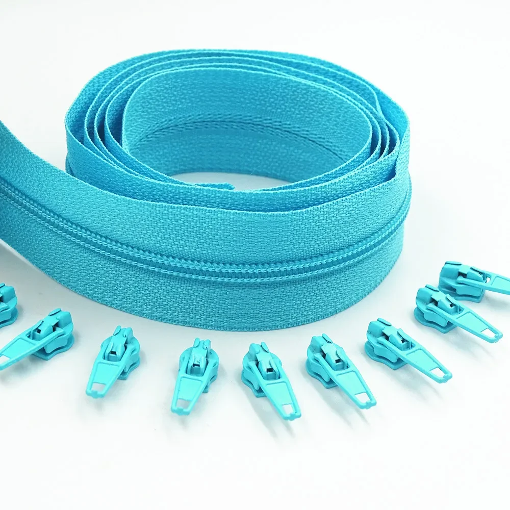 Description Picture 4 of item5 Meters Long Zipper 10  Sliders 20 Colors of 3# Nylon  Used For Zipper Clothing Handbags