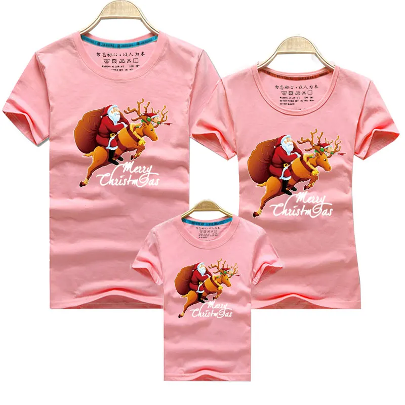thumbnail image 1 of Ropa navideña a juego para toda la familia, camiseta para adultos y niños, mameluco para bebé, ropa para padre, madre y yo, tops, disfraz de Año Nuevo, 1 of 5