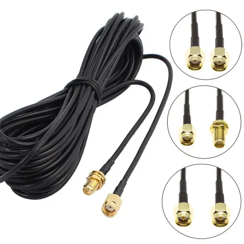 RG174 Cable SMA Male To SMA Male Female RPSMA Bulkhead Connector Extension WIRE RF Coaxial Coax Jumper RG316 Pigtail 2M 5M 10M