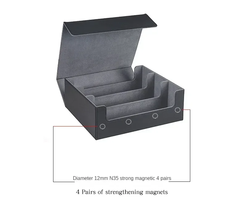 Trading Card Storage Box Pu Leather Magnetic Deck Case_voghion.com