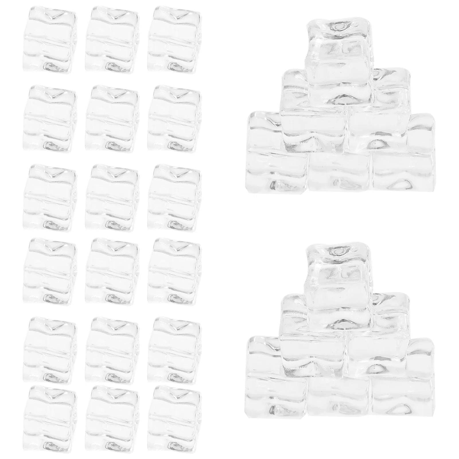 

Reusable Fake Ice Cubess Reusables Props Washable Non-Melting Fake Fake Ice Cubess Reusables for Cocktails