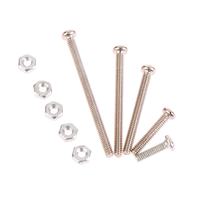 

10 шт. M2x8/M2x12/M2x20/M2x25/m2x30 мм никелированная перекрестная головка диск головка машина зубчатый винт Запчасти RC