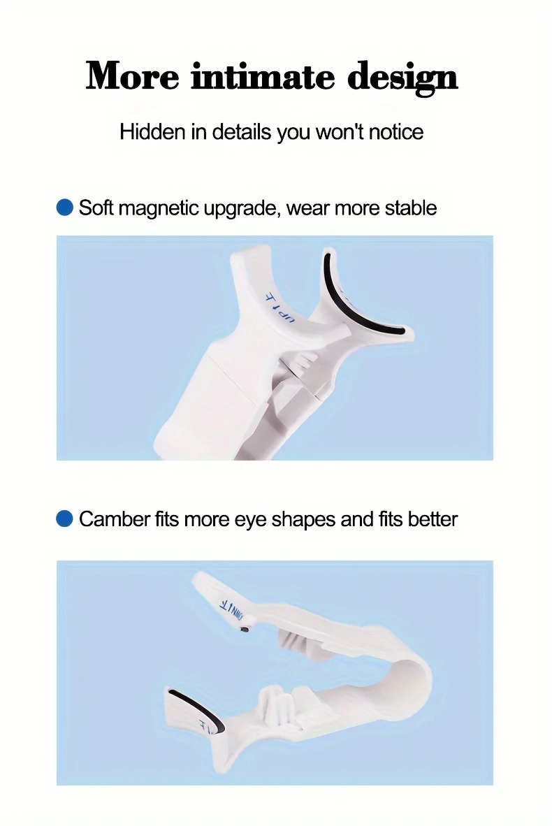Description Picture 6 of item1pc ABS Magnetic Eyelash Clip, Easy-Grip False Lash Applicator, Lightweight & Compact For Beginners