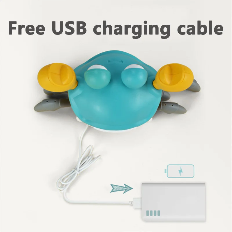 Induction Crawling Escape Crab Automatic Obstacle Avoidance Crab Electric Luminous Music Toys Rechargeable Musical Children Toys 6