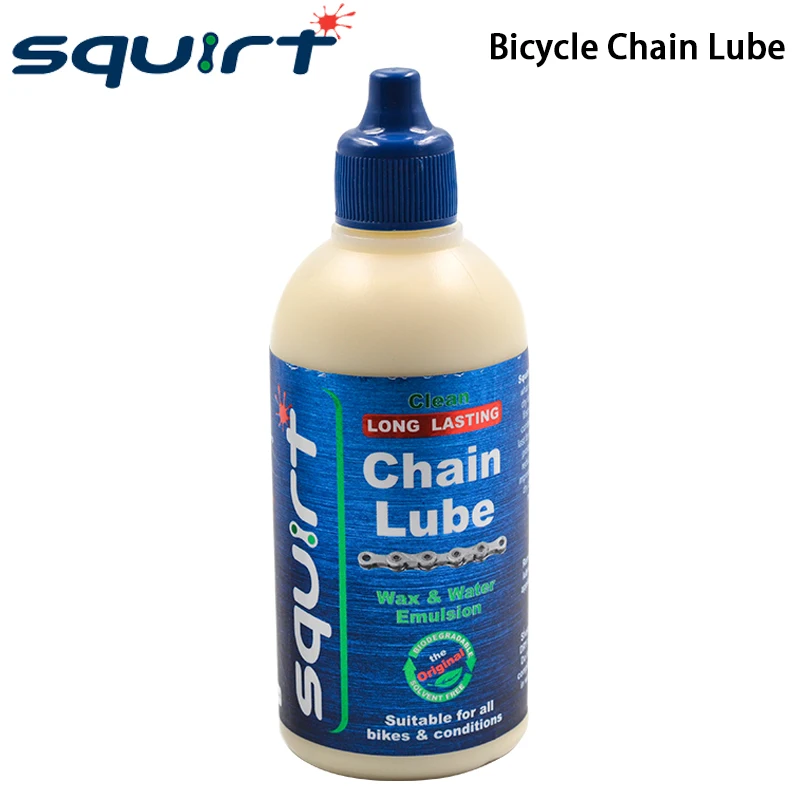 Squirt 120ml Bicycle Long Lasting Chain Lube Chain Waxy Maintenance Oil