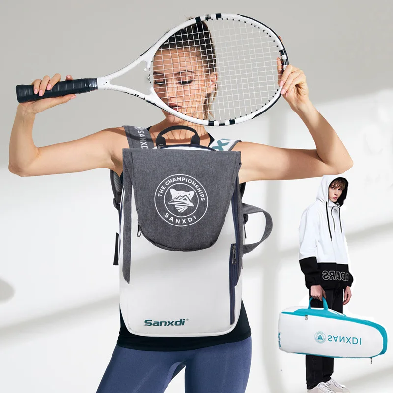 Tennis Paddle Backpack Squash Badminton Rackets Bag Tennis Padel Squash Racquet Carrying Handbag Large Capacity Raquete Bags