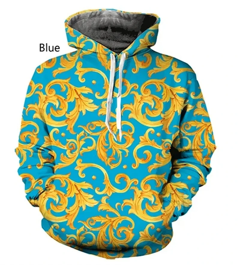 thumbnail image 1 of Nueva moda casual para hombre, sudadera con capucha sencilla con estampado 3D dorado, sudaderas con capucha personalizadas para hombre, ropa para hombre, 1 of 4