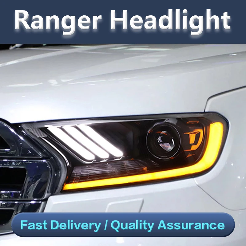 

Head Lamp for Ranger Headlights 2016-2021 Everest LED Headlight Endeavor With Be-xenon Projector Lens