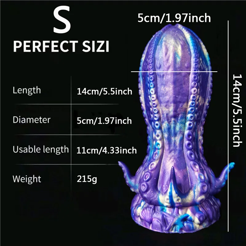 Tappo anale con ventosa a forma di polpo, pene finto, dilatazione anale unisex, autostimolatore SM, accessori sessuali YX_voghion.com