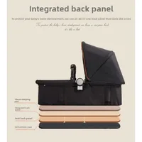 Poussette double légère et pliable pour bébé, siège double, assise et allongée, design avant et arrière pour nourrissons et tout-petits, landau de voyage 5