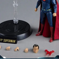 DC Superman Justice League Collectible Black Superman Action Figure - Premium Anime Character Gift (DC1002A)