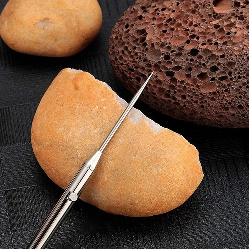 Toothpick Set Portable Titanium Toothpicks Pocket Toothpicks Keychain with Metal Toothpick Holder for Outdoor Picnic Camping