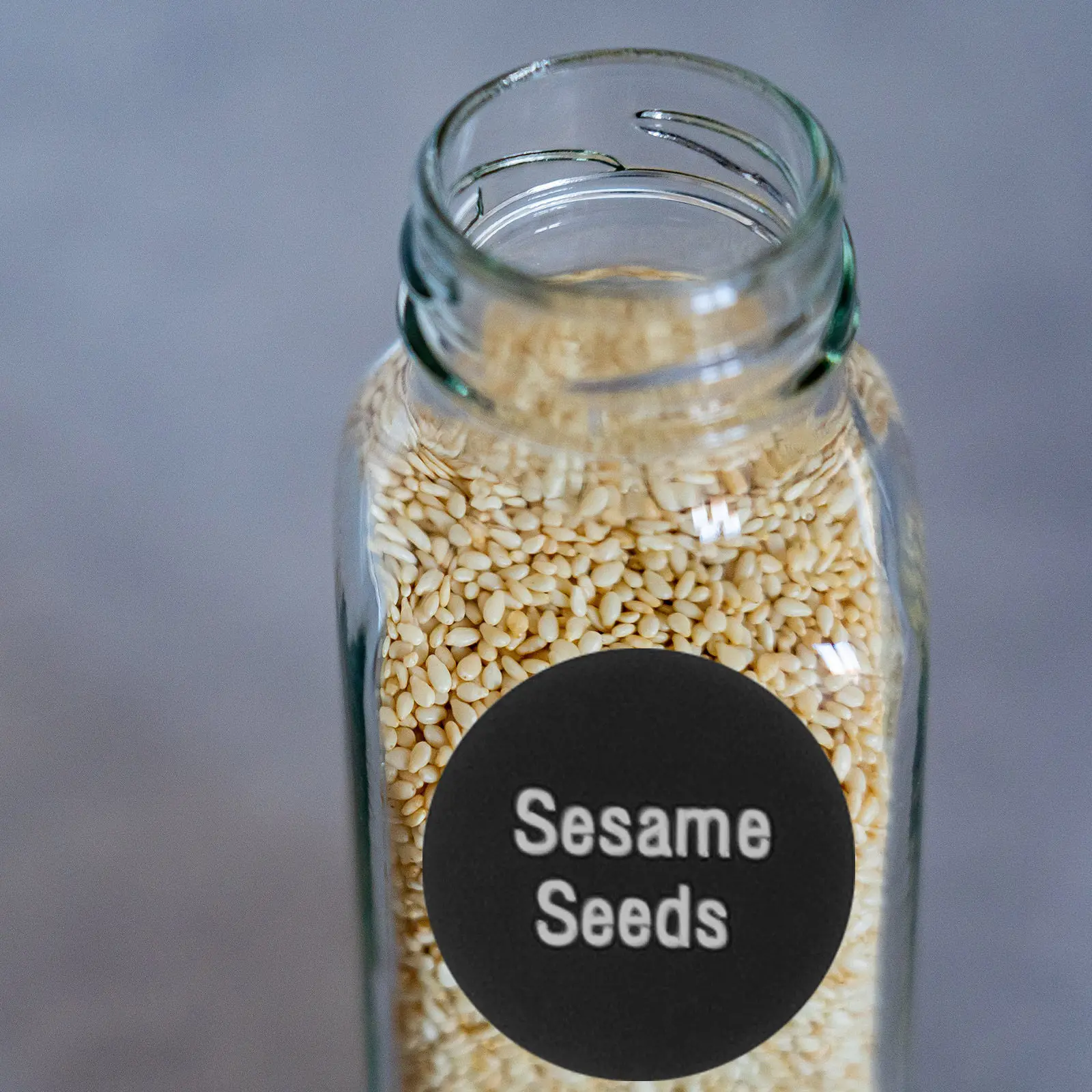 8장의 원형 양념통 라벨 스티커, 사전 인쇄된 주방 조미료 라벨, 양념병 정리용 자가 접착식 라벨