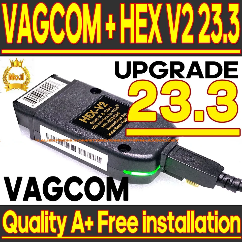 VCDS VAGCOM 23.3.1 para VW, AUDI, Skoda, Seat, VAG, francés, inglés,  Atmega162, novedad de 2023