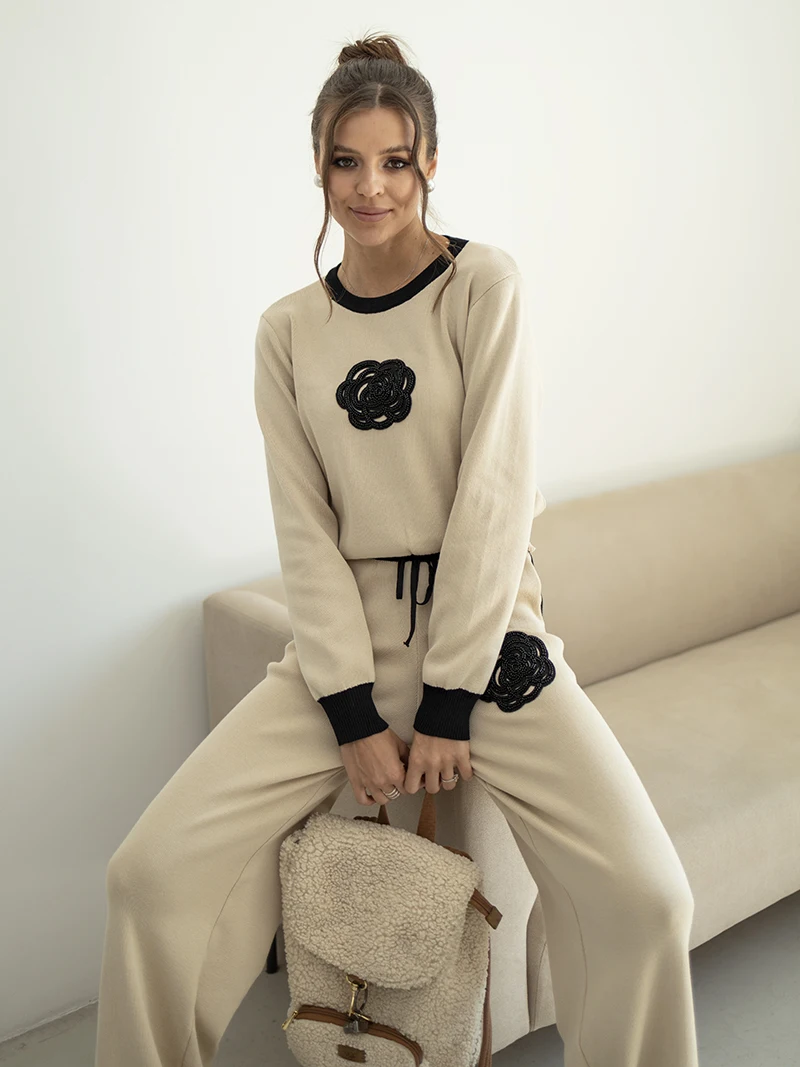 トップス Fleur knit set AM1277 ANDMARY】Fleur knit set