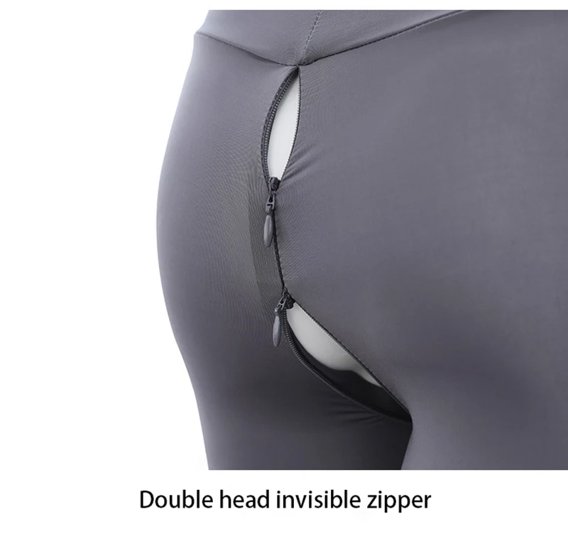 Outdoor Sex In Public Bare Yoga Invisible Zipper Open Crotch Pants Gymnastics Legging Woman Sexy Trousers Summer women leggings
