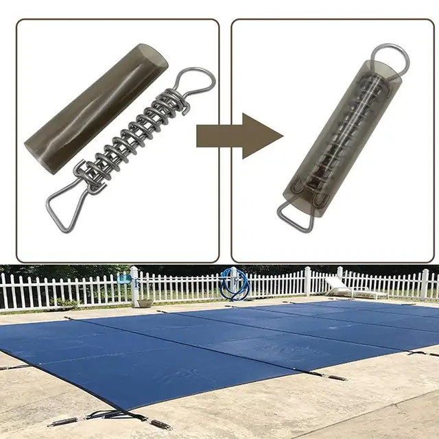 Úszómedence Rozsdamentes Acél Rugó Burkolat Súrlódás Karcolás Védelem Téli Hüvelyek Hosszabb Tartósság - Image 5