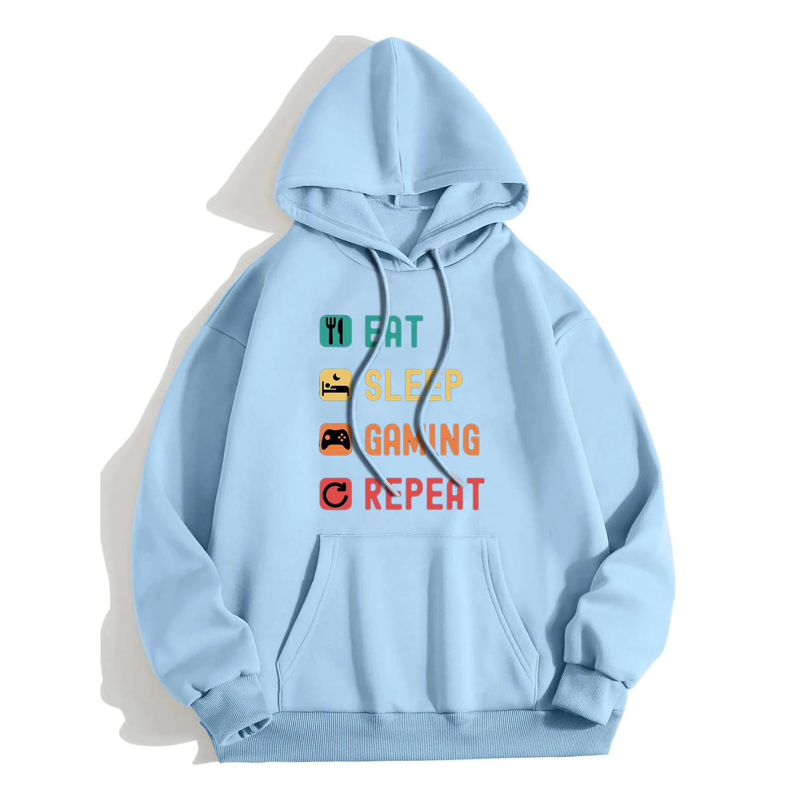 

Women's Hoodie Oversized Sweatshirt Brushed Sweater Long Sleeve Shirt Cute Loose Clothing Autumn Pullover Top Light Sleeve