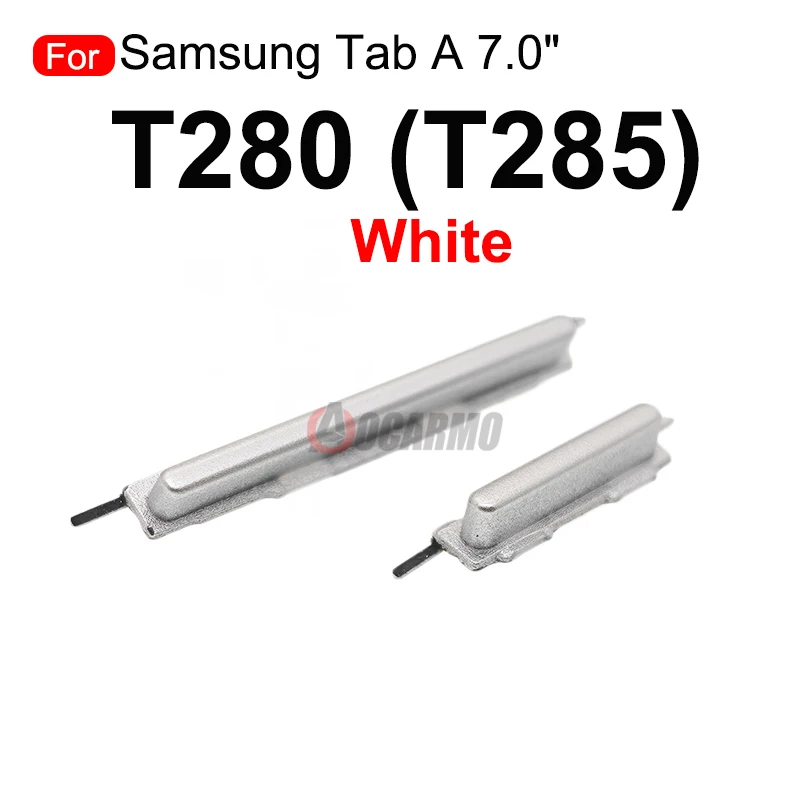 1개 사이드 키 버튼 전원 켜기/끄기 볼륨 키 삼성 갤럭시 탭 A 7.0인치 T285 T280 교체 부품