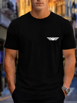 Nuova T-shirt Sportiva Traspirante 2026, Top da Uomo Casual con Stampa Logo Aquila Minimalista, Lusso a Manica Corta