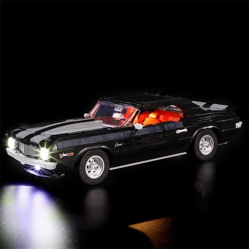 Illuminated LED Lighting Kit for Iconic Muscle Car Building Blocks