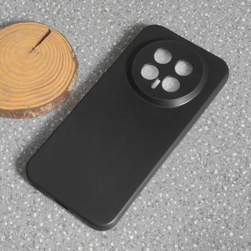 Matte Frosted Black Silicone Phone Case - Set of 2