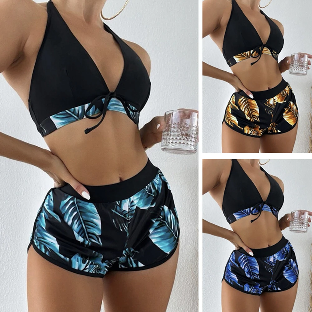 Conjunto de Bikini de piezas para mujer, traje de baño de