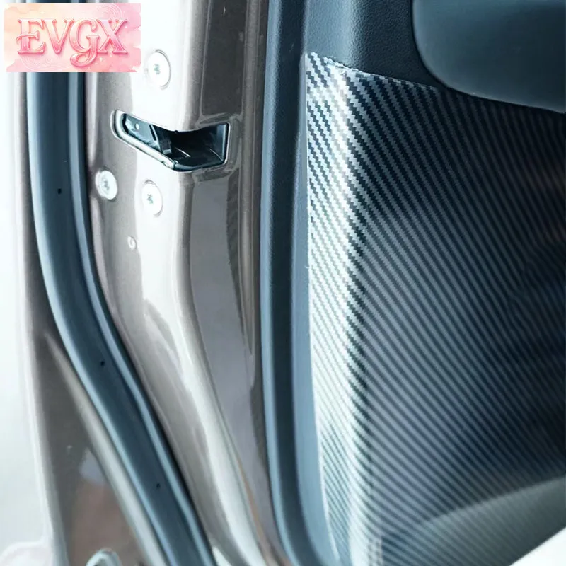 FFBVV 2019-2026년형 그레이트 월 파오 도어 패널 킥 프로텍터 카본 파이버 패턴 인테리어 액세서리 맞춤 제작