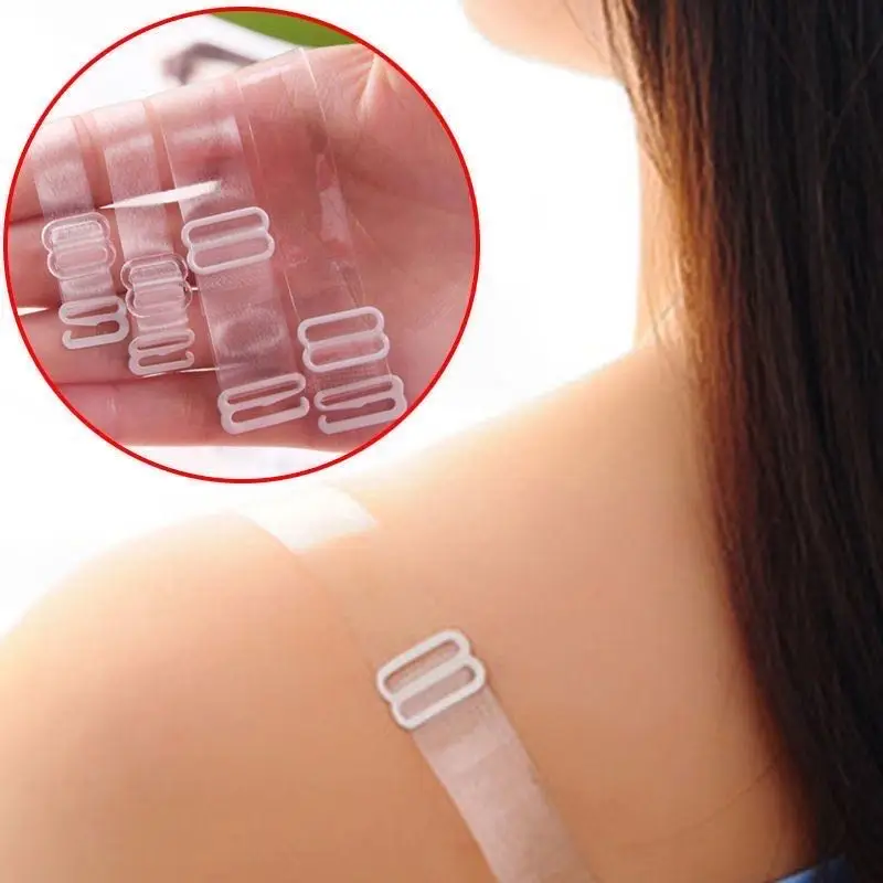 Women Clear Bra Straps Invisible Transparent Elastic Adjustable Underwear Intimates Accessories for PC