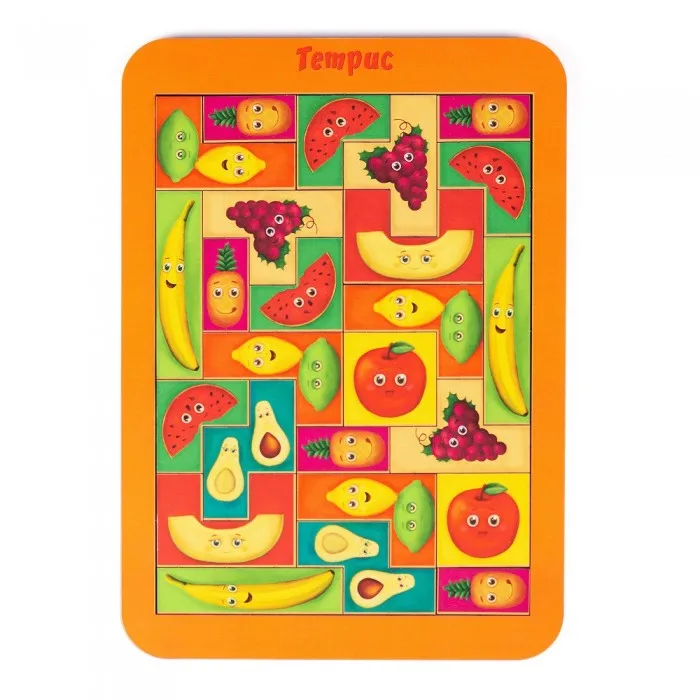 Деревянная игрушка Сибирские игрушки Пазл-тетрис Фрукты |