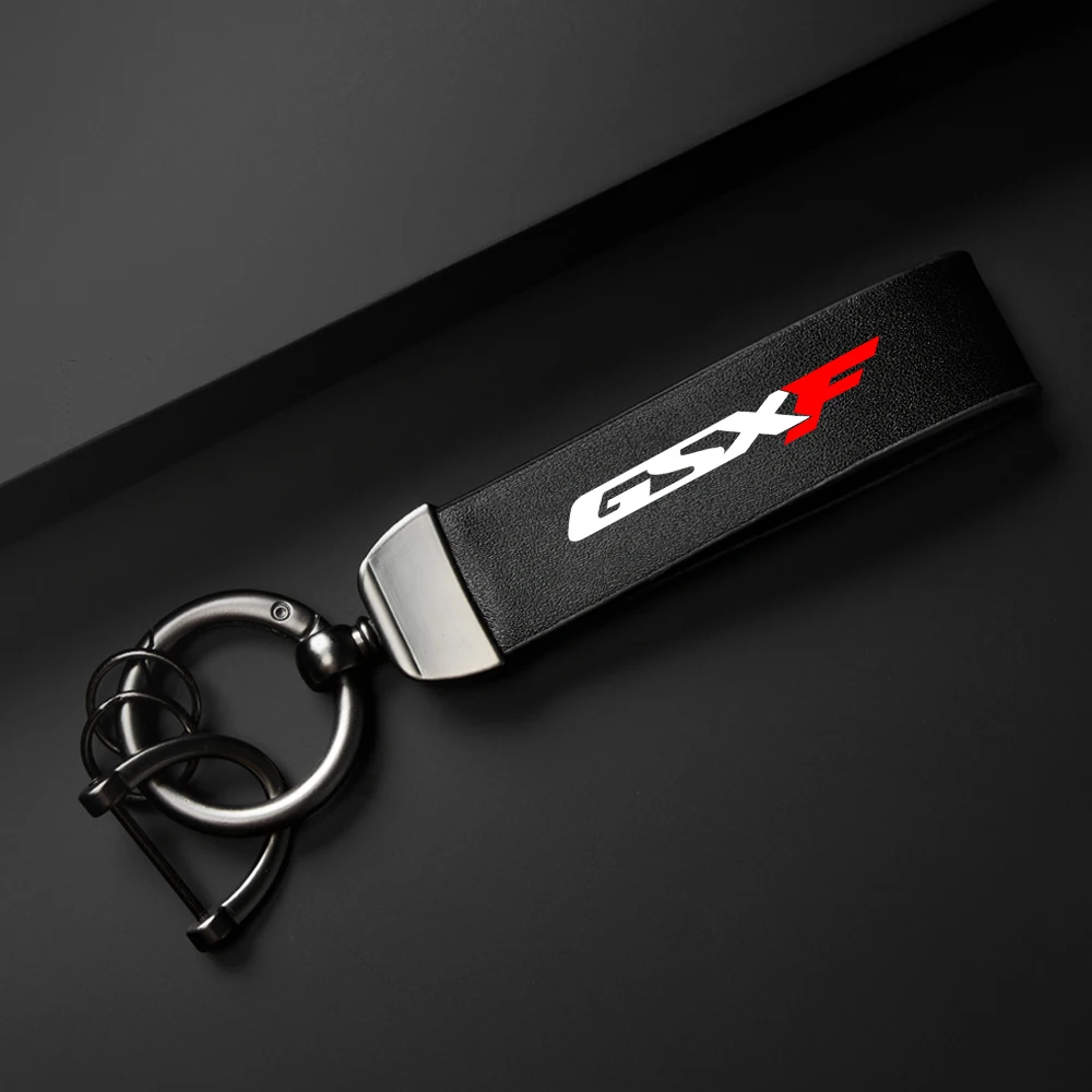 고급 가죽 오토바이 키체인 거치대 키링, 스즈키 GSXF GSX 750 F 750F GSX750F 액세서리