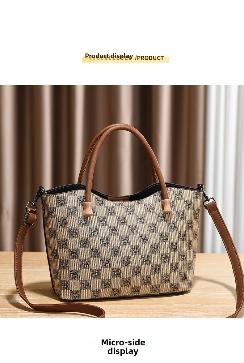 Classic Tote Bag Women's Shoulder Messenger Bag Versatile Style_voghion.com