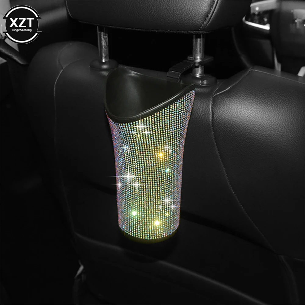 Car Umbrella Holder Storage Box Organizer Barrel Car Hanging Water Bottles Rack Bling Accessories for Woman