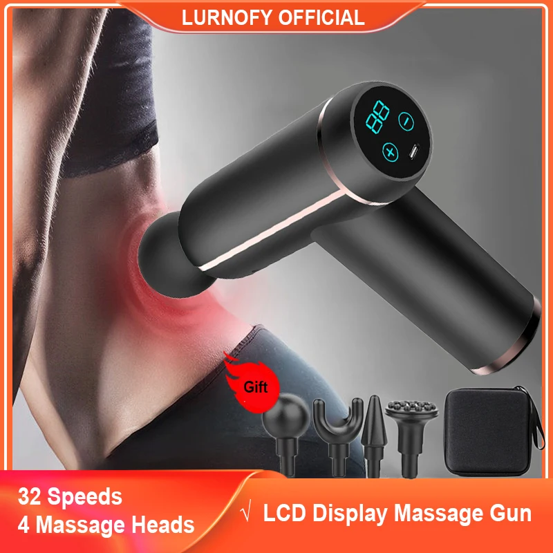Massage Gun Deep Tissue Muscle Massager, Percussion Massage Gun for Pain  Relief, Portable Quiet Handheld Relaxation Electric Sport Massager (Gray) 