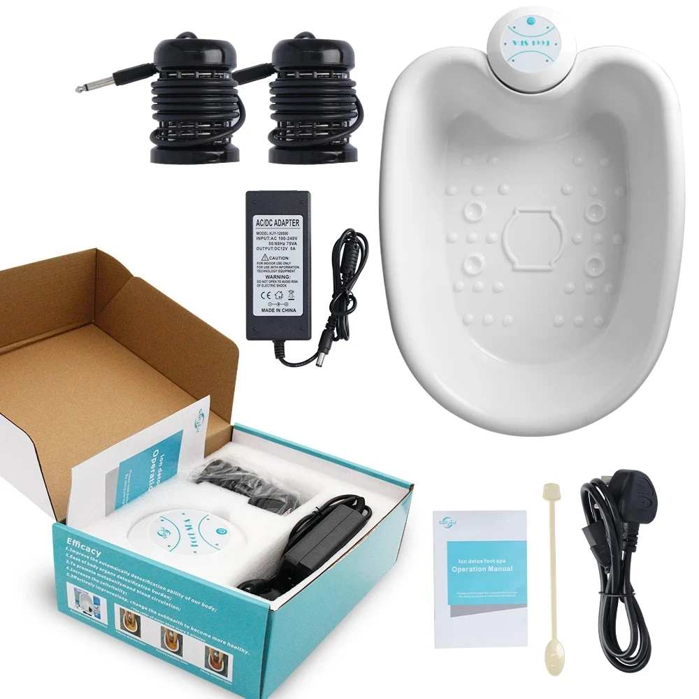 

Foot Spa Bath Massager Machines Detox Ionic Cleanse Vibrating Electric Mini FootBath Whirlpool Care Arrays Aqua Health Therapy