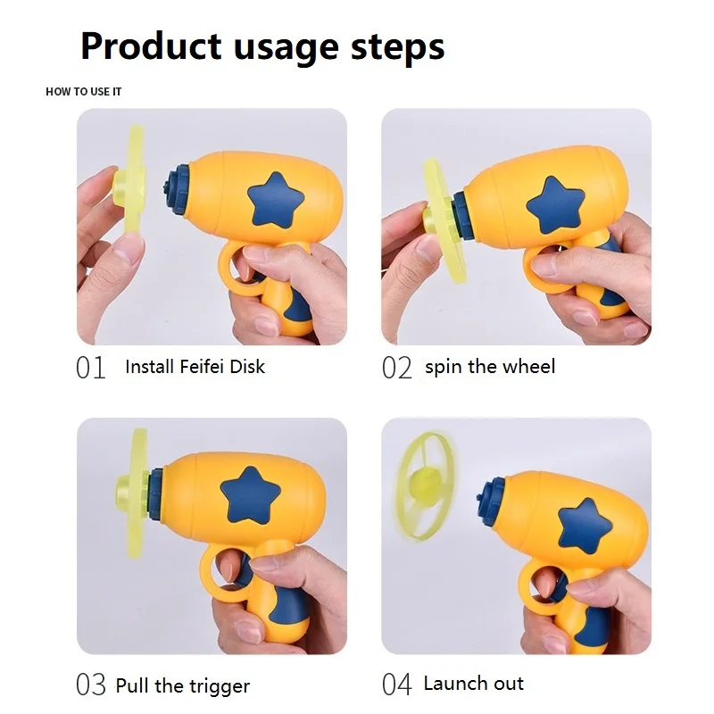 Interactive Launch Pet Training Toy For Kitten Funny Cat Toy Mini Flying Disc Shooting Gun Chasing Games Cat Toys Pet Supplies_voghion.com