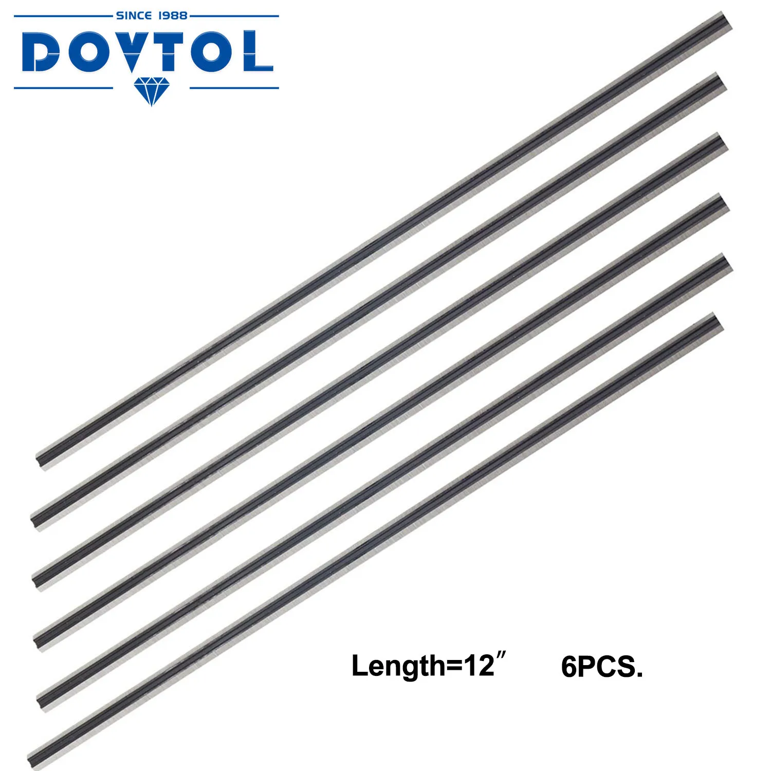 306X8X2.0Mm Lame Per Pialla Coltelli Sostituzione Hss Per Makita 2012 E 2012Nb Pialla A Spessore Trattato Termicamente Doppio Bordo 3Set = 6 Pezzi