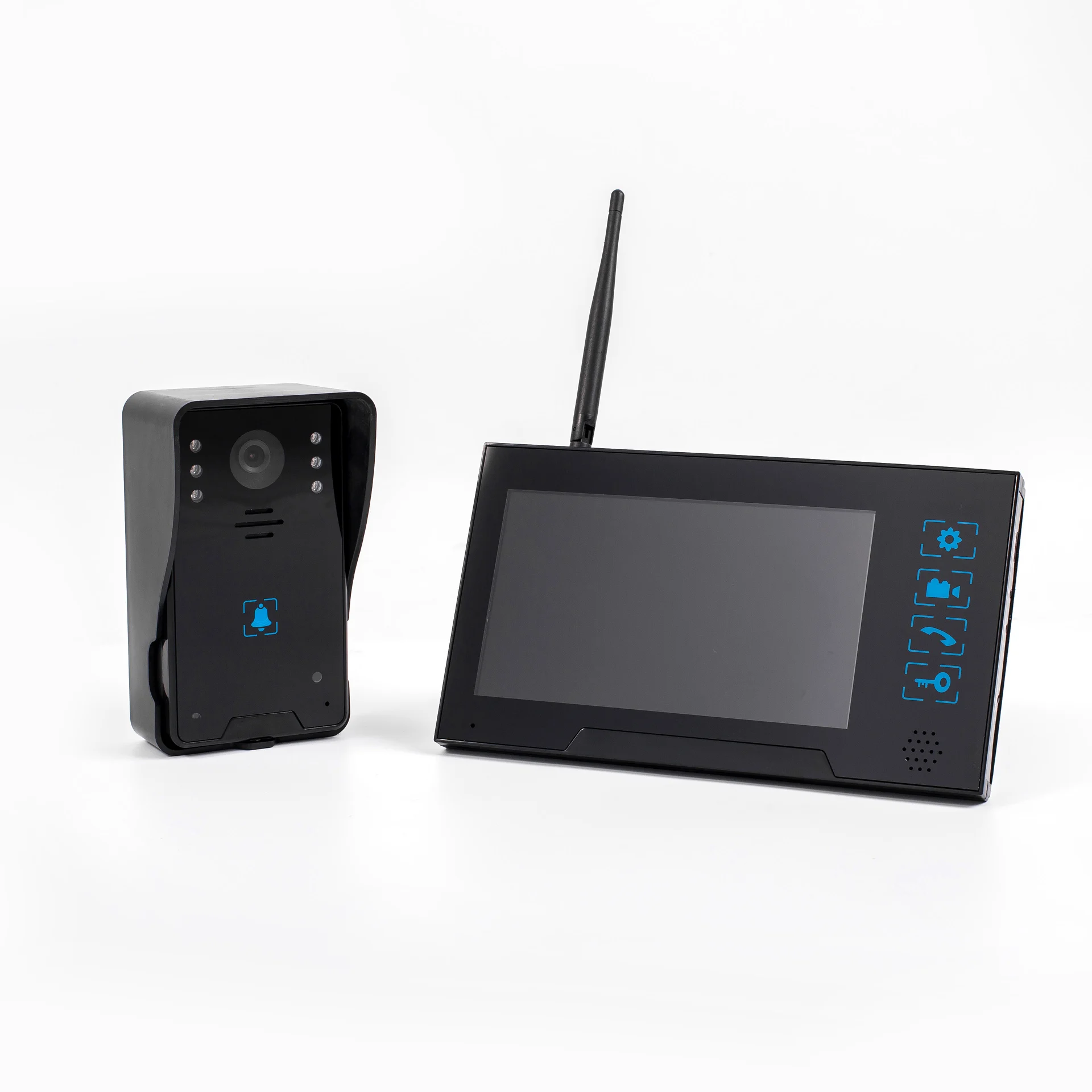 

Wireless Video Door Phone 7 Inch Digital TFT Screen 2.4GHz Wireless