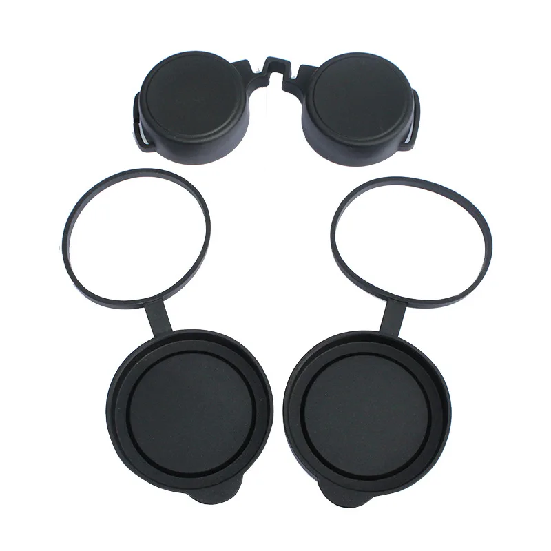 Binoculars Protective Rubber Objective Lens Caps 42mm/50mm Binocular Eyepiece Lens Cover Telescope Cover Lens Protection