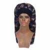 Fashionable Butterflys Print Long Satins Nightcap Personalized Warmth Sleep Cap For Long Curly Hair 4