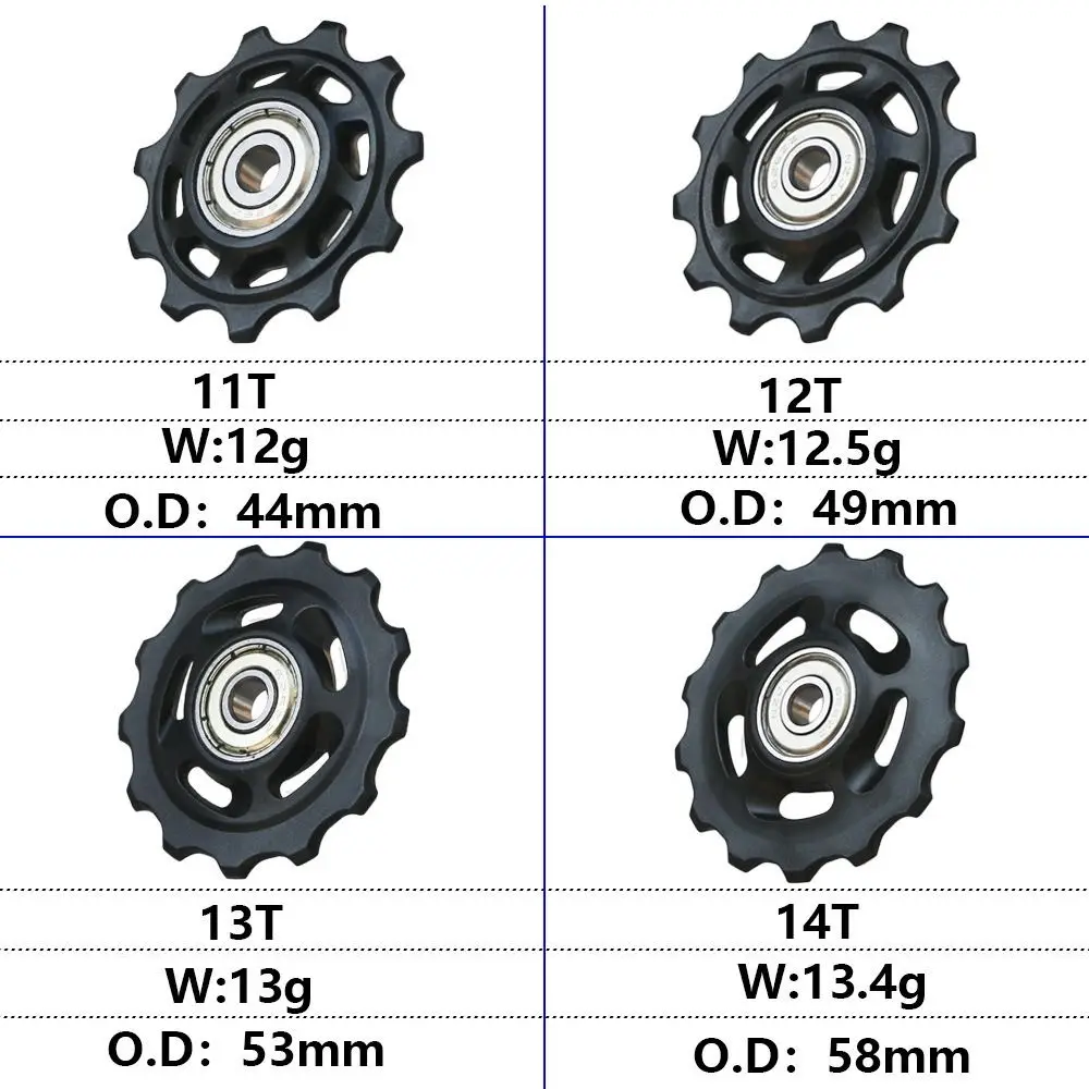 Galets De Chaîne (jockey Wheels) Shimano 105 (RD-5800) – Noirs – Pour Dérailleur Vélo