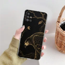 Black Eagle Pattern Phone Case - Stylish and Durable Cover - Samsung A52 (A1)