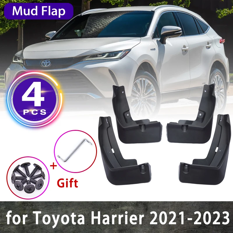 

For Toyota Harrier Venza XU80 2020 2021 2022 2023 Hybrid Car Mudflaps Mudguards Splash Guards Mud Flap Fenders Auto Accessories