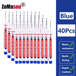 Premium Waterproof Deep Hole Markers (20mm Blue 40pcs)