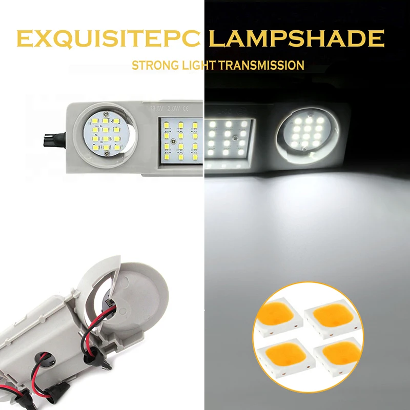 LED Car Interior Dome Lights Roof Reading Lamps For VW Golf Passat Jetta Sharan