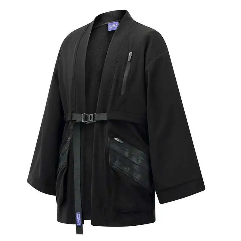 HKSH Spring Autumn New Functional Ninja Taoist Robe Long Sleeve Loose Coat Punk Dark Windbreaker Men's Tide Chic Techwear HK0168