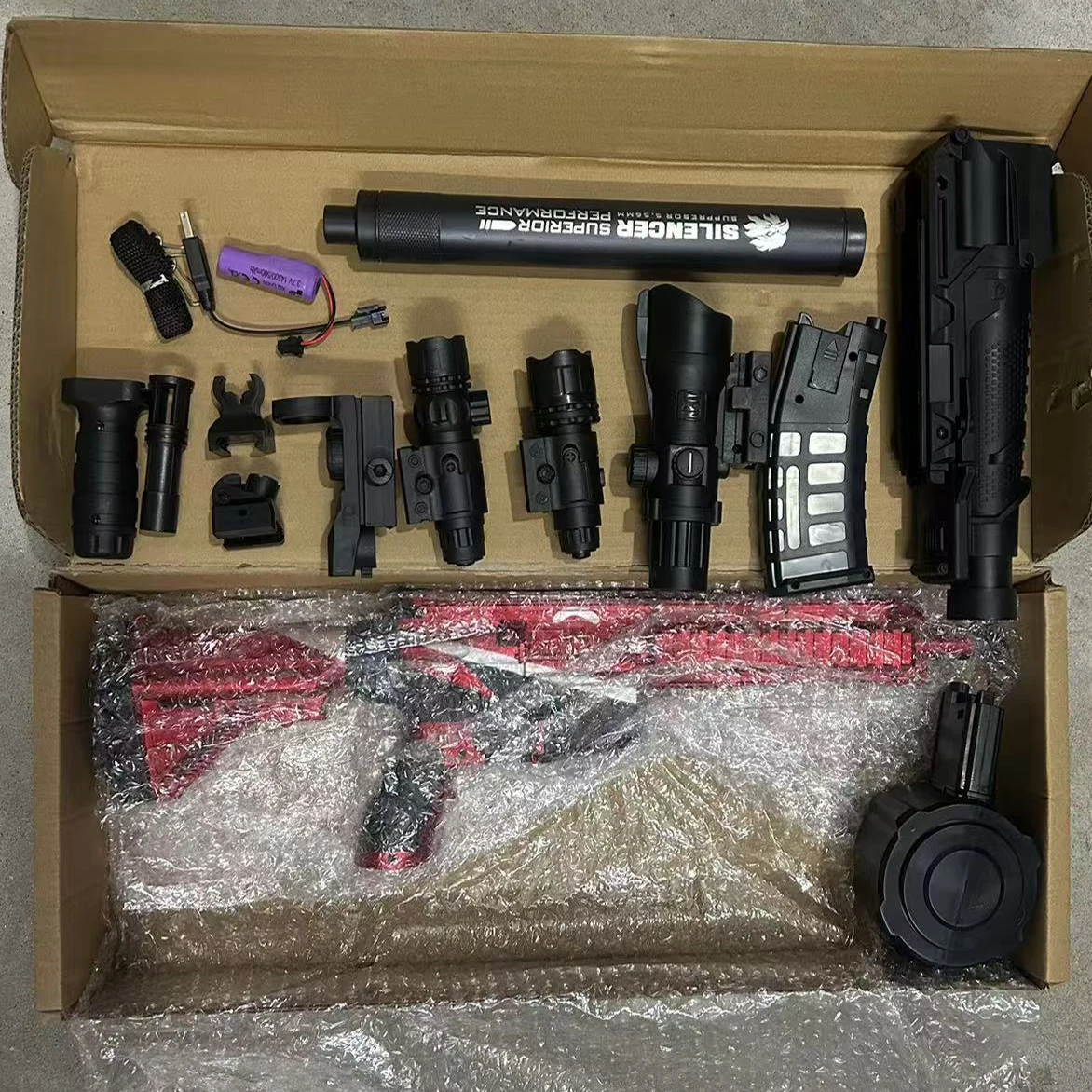 Assault Rifle Electric Burst Gel Bomb Fully Automatic Hand-Operated Kidsren's Toy Gun Launcher Hand-Operated Electric M416 4