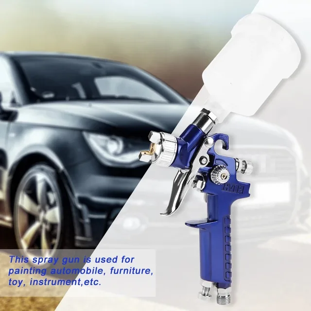 H-2000A Professional 0.8/1.0mm Nozzle 125ml Mini Pneumatic Spray Gun For Car Painting Repair Pneumatic Spray gun Mini spray gun 2